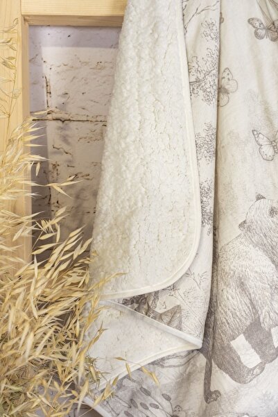 Alpar Tekstil Welsoft Plush Baby Blanket - Double Sided, 75X90Cm/Pencil