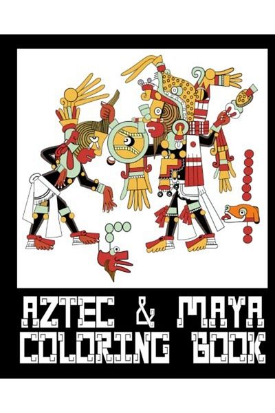 Ingram Aztec & Mayan Coloring Book 26 Designs To Color In Colouring Book Only One Design Per Page