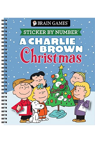 Ingram Brain Games Sticker By Number A Charlie Brown Christmas