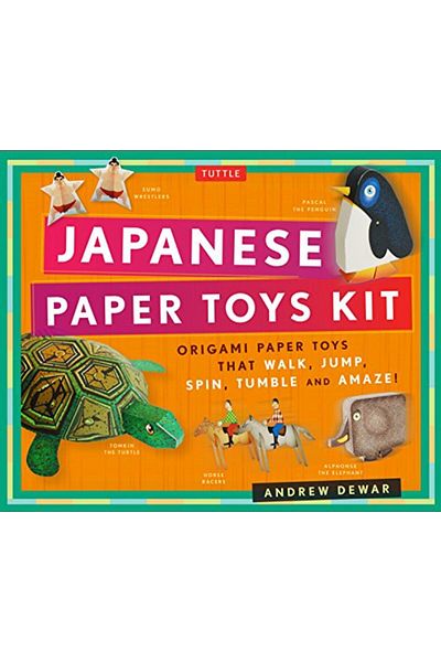 Ingram Japanese Paper Toys Kit Origami Paper Toys That Walk Jump Spin Tumble And Amaze
