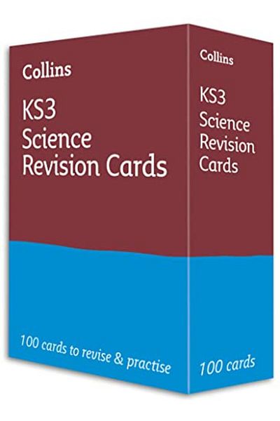 Harper Collins بطاقات أسئلة مراجعة العلوم للمرحلة الابتدائية الثالثة مثالية للسنوات 7 و8 و9 من Collins Ks3 Revision