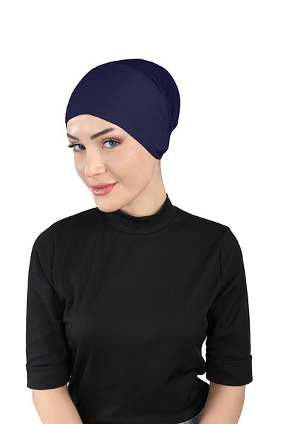 Ecardin Navy Blue Sports Airable Fit Bonnet - Adjustable Comfortable - St105