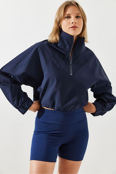 Bianco Lucci Women's Raincoat with Zipper Detail - Mbms002 60501002