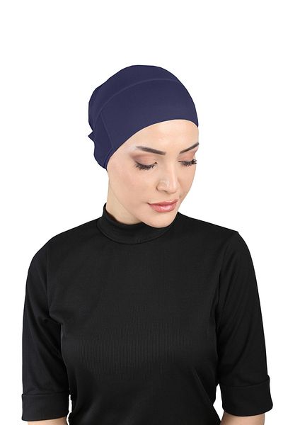 Ecardin Navy Blue Seamless Thin Parisian Breathable Fabric - St 371