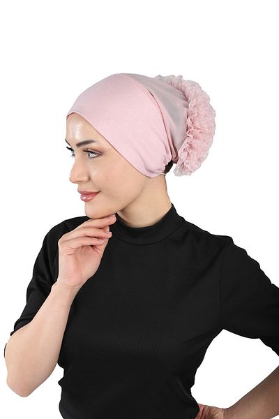 Ecardin Powder Colored Adjustable Knob and Laced Fit Bonnet - St 305