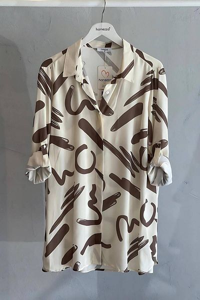 Hanezza Tokyo Pattern |   Plus Size Viscose Shirt