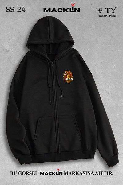 macklin Χάρι Πότερ Γκρίφιντορ με στάμπα Unisex Γυναικεία φούτερ με κουκούλα Fleece Jacket