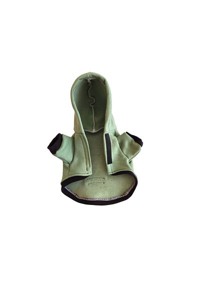 atelyu Cat Dog Suit Water Green Army Cardigan Vest Coat