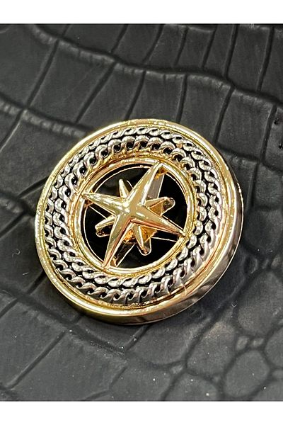 ODDA TASARIM ATÖLYESİ Luxury Pole with Star Detail - Big Button (1 Piece)