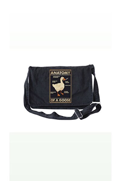 DENİKK Поштова сумка з принтом - регульований ремінь і кишені на блискавці