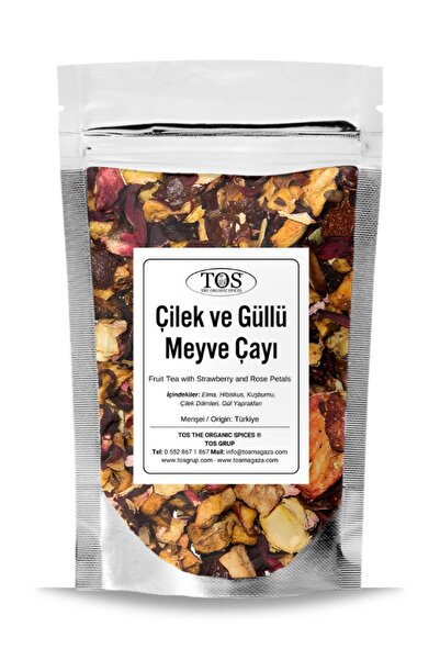 TOS The Organic Spices شاي الفواكه مع التوت وأوراق الورد 250 جرام (1.) شاي ال...