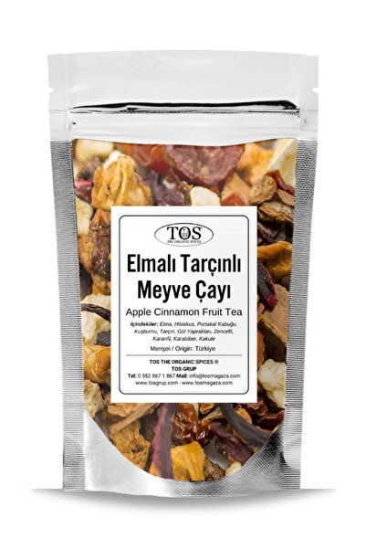 TOS The Organic Spices Elmalı Tarçınlı Meyve Çayı 40 gr (1. Kalite) Apple Cin...