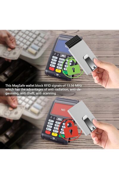 Boldy Μεταλλική θήκη για κάρτες 1 τεμαχίου - Αλουμίνιο με κλιπ χρημάτων και μηχανισμό