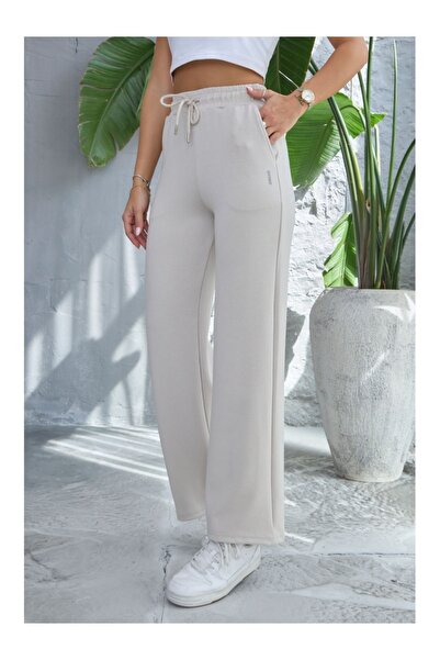 Stone Palazzo Modal Pants