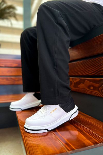 Paolo Zaccardi P075 Signature - Ορθοπεδική σόλα Casual Ανδρικά αθλητικά παπούτσια CBT Λευκό/Μαύρο