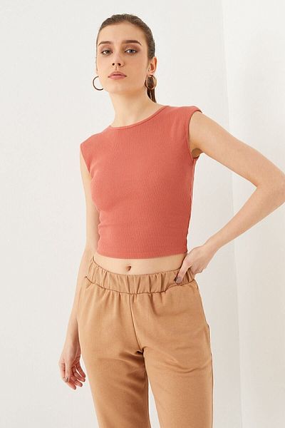 Curly Cinnamon Camisole Blouse