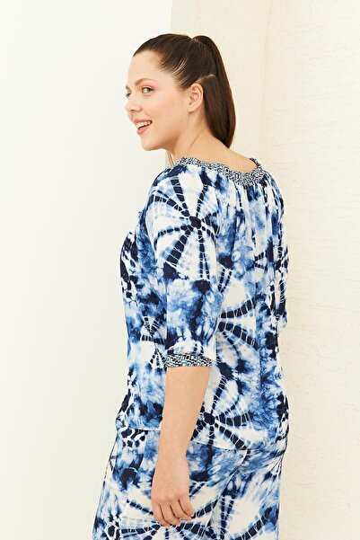 Curly Μπλούζα με μοτίβο βισκόζης