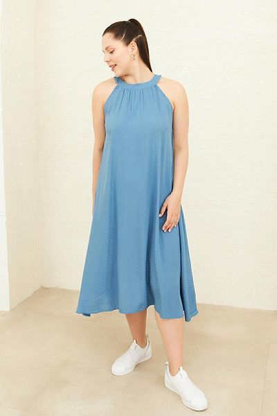 Curly ROCHIE ALBASTRĂ DE GÂT
