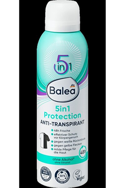 BALEA BaleaDeo Sprey Terlemeyi Önleyici 5'i 1 Arada Koruma, 200 ml