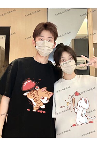 Tarzsokak New Season Tir Harajuku Style Couple Lover Couple Ρούχα - 2 Τεμάχια