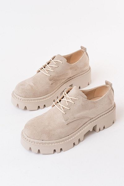 İNFON 868-754 Παπούτσια Loafer με ψηλή σόλα με κορδόνια