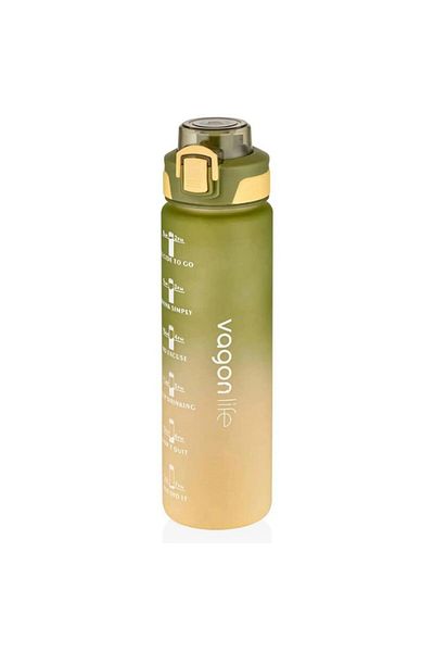 Vagonlife Green Motivational Water Bottle - 1000ml Vgn-2310