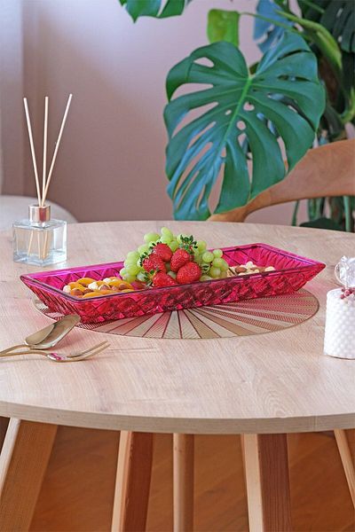 Glore Pink Compartmented Boat Plate
