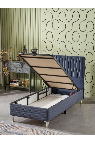 beehanem Almula Tek Kişilik 3Lü Set Yatak+Baza+Başlık