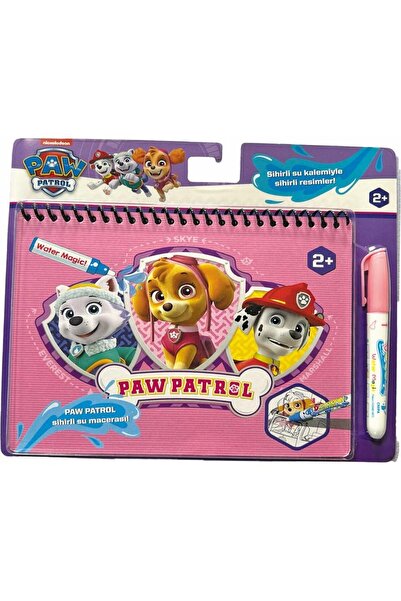 Mashotrend Pembe Paw Petrol Sulu Boyama Kitabı Sihirli Kalem Sihirli Boyama E...
