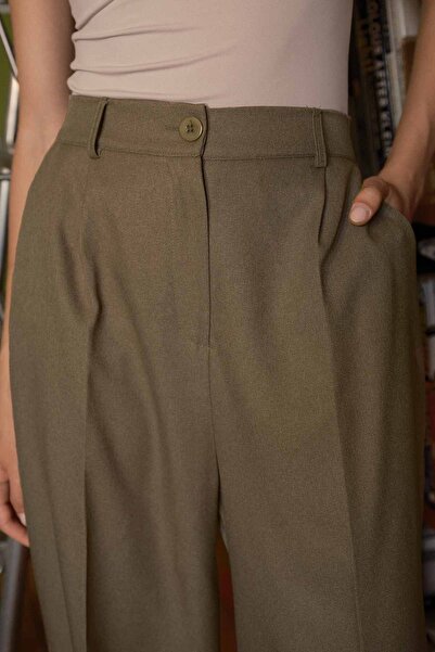 Hooopstore Premium Pileli Palazzo Vizon Pantolon