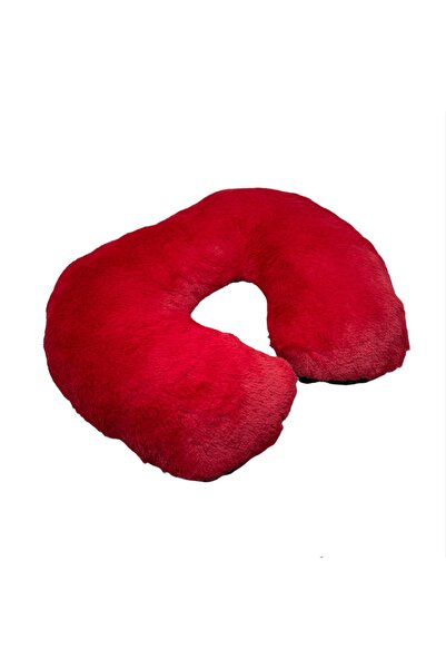 Oto Aksesuarcım Soft Plush Travel Neck Pillow Red