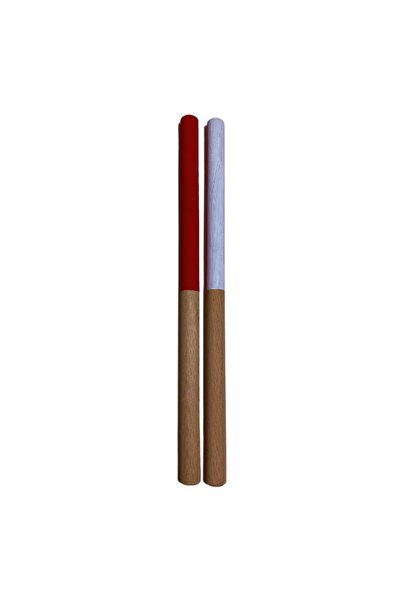 RAF Store 30 cm Red-White Wooden Rhythm Bar - 1 Pair