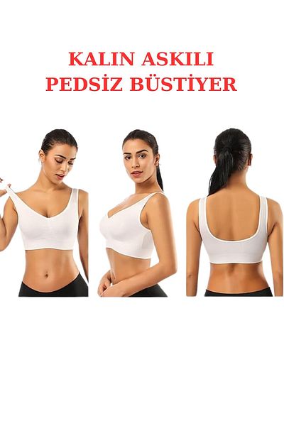 EMBA BUTİK Piept Enhancer Bretele groase Fără Pad Sutien Corset Sutien sport Bustieră Jumătate de maioară