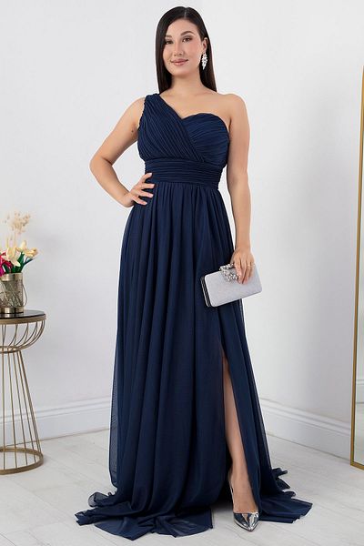 PULLIMM ECR5155 Rochie de seara din tul cu un singur umar