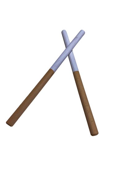 RAF Store 30 cm White Wooden Rhythm Stick - 1 Pair