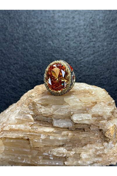 Asteria Jewelry 925 Ayar Gümüş Sitrin Taşlı Yüzük - Güneşin Enerjisi Parmaklarınızda