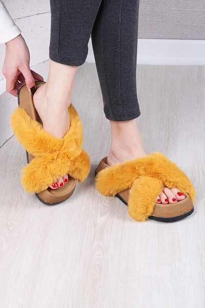 Glenz نعال نسائية من القطيفة ديلي كروس Ts1132