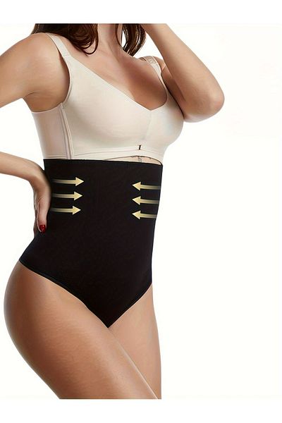 MİSTİRİK Model Lorica Bandă de silicon anti-alunecare cu talie înaltă Snur pentru ascunderea burticii Culoare neagră