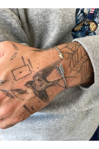 Reacraft 925 Ayar Gümüş Ok ve Yay Erkek Bileklik