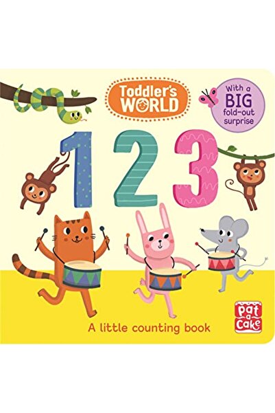 Hachette 123 كتاب لوحة العد الصغير مع مفاجأة قابلة للطي للأطفال الصغار