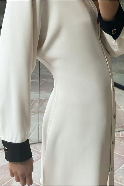 Butik Allbucks Zara، فستان قصير بياقة متباينة Abzr0066