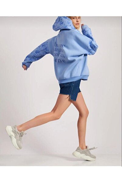 Machetta Angels Printed Oversize γυναικεία φούτερ με κουκούλα Hoodie - Λεπτομερές σχέδιο