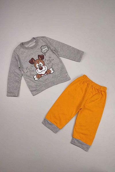 Peki Baby Boy Interlock - Add 5 Pay 4, Newborn, Thin Calip, Smiling Puppy Set 15219