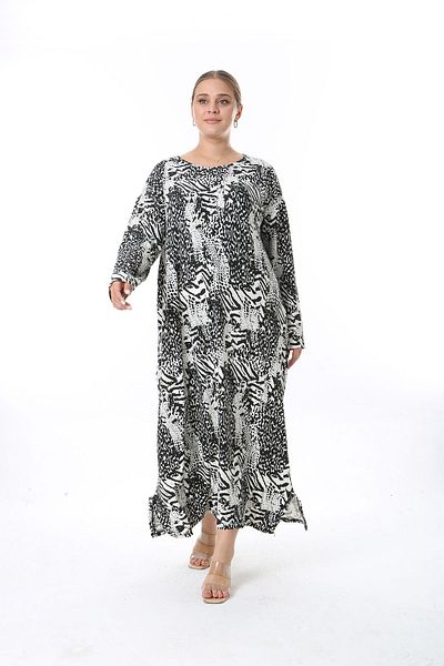 XL Modam Γυναικείο φόρεμα μεγάλου μεγέθους Strandart One Size Bust 140 cm Βάση 144 cm Lycra Cashmere