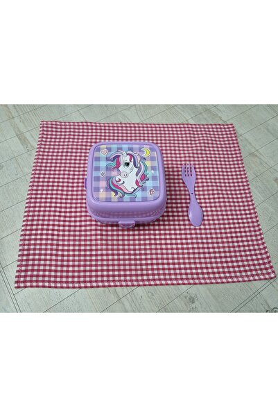 Beslenme örtüsü piti kareli fuşya pembe