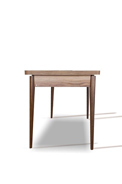 Renlife Masası Mutfak Yemek Masası Takım Ahşap Masa 4 Kişilik Masa (SABİT CEVİZ)