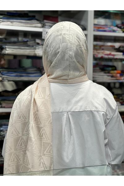 PİRAMİT Aura Logo Pattern Shawl