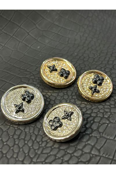 ODDA TASARIM ATÖLYESİ Gold Colored L.V Special Design - 1-36 Size 1-28 Size Product (2Pcs)