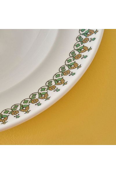 Bella Maison Indian Porcelain Pasta Plate Green (28 cm)