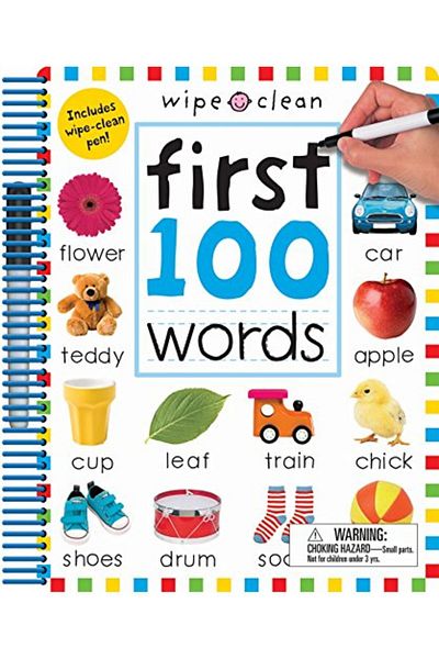 Macmillan Distribution Wipe Clean First 100 Words Extended Edition Includes Wipeclean Pen